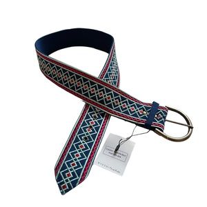 WYETH x Frida Kayla Wide Embroidered Classic Ribbon Belt NWT